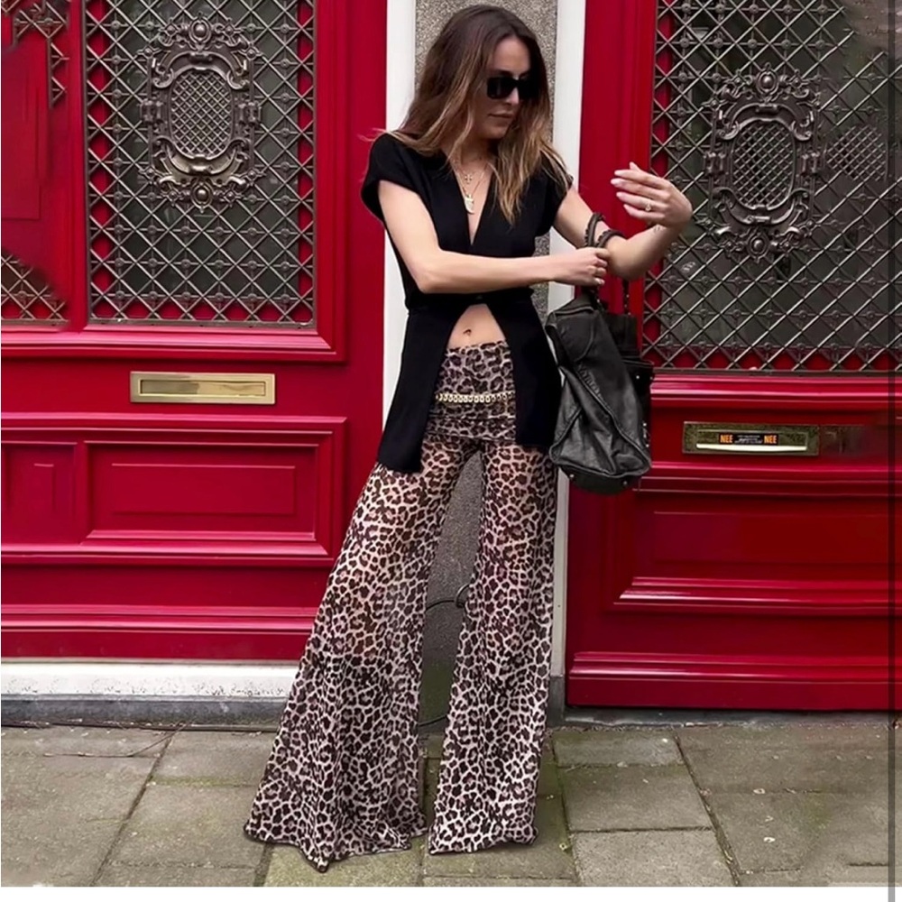 Leopard Print Pants - Picture 4 of 7